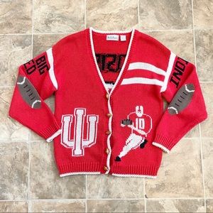 BellePointe Vintage IU Football Cardigan